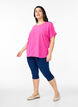 Bluse mit kurzen &Auml;rmeln und einem Rundhalsausschnitt, Rot, Model image number 1