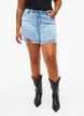 Denim-Shorts mit Distressed-Effekt, Light Blue Denim, Model image number 2