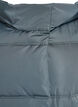 Lange Steppjacke mit Kapuze, Blau, Packshot image number 2