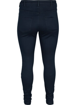 Super Slim Amy Jeans mit hoher Taille, Unwashed, Packshot image number 1