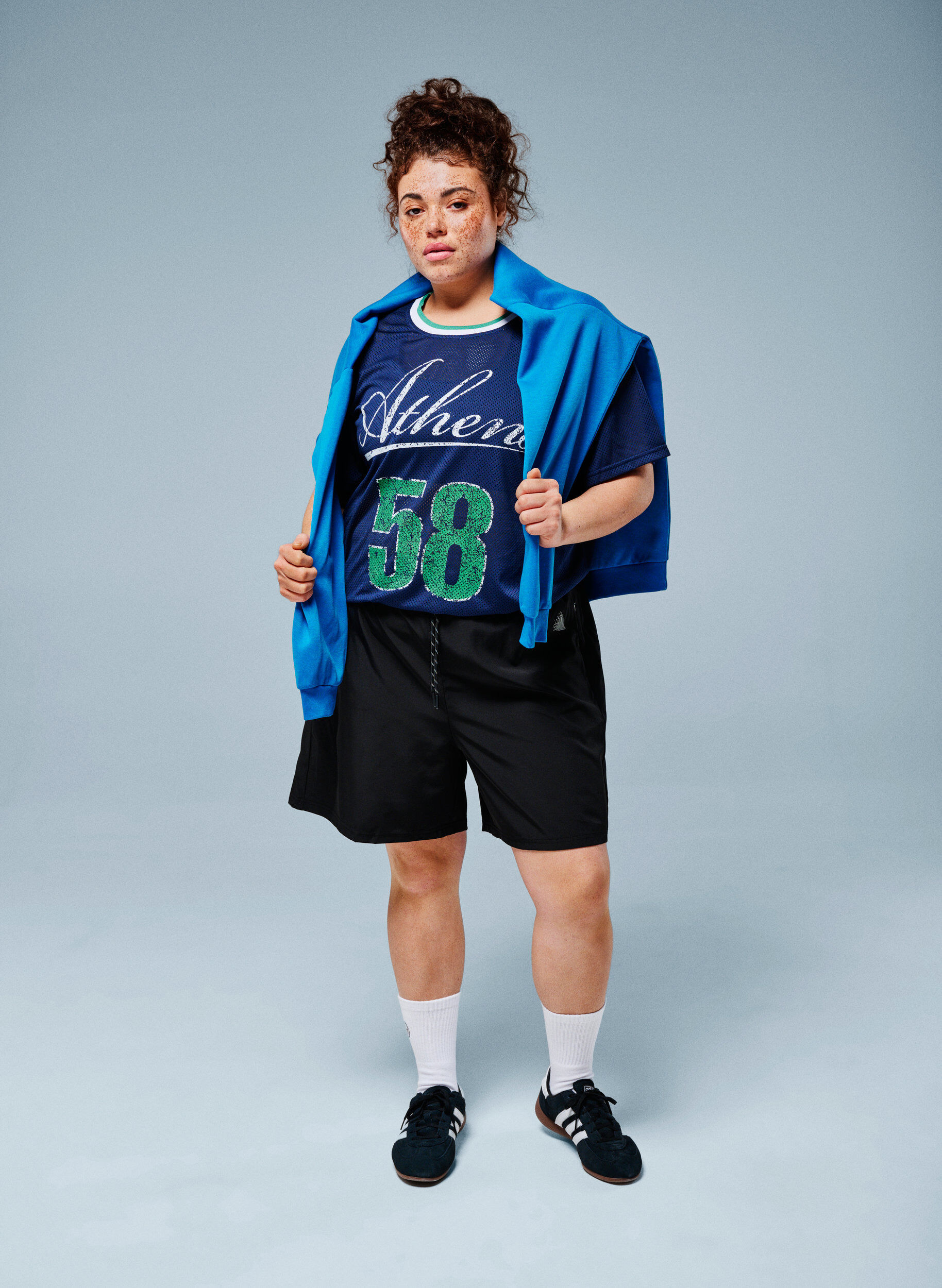 ZizziTrainingsshorts mit Innenhose und Handytasche, Schwarz, Image image number 0