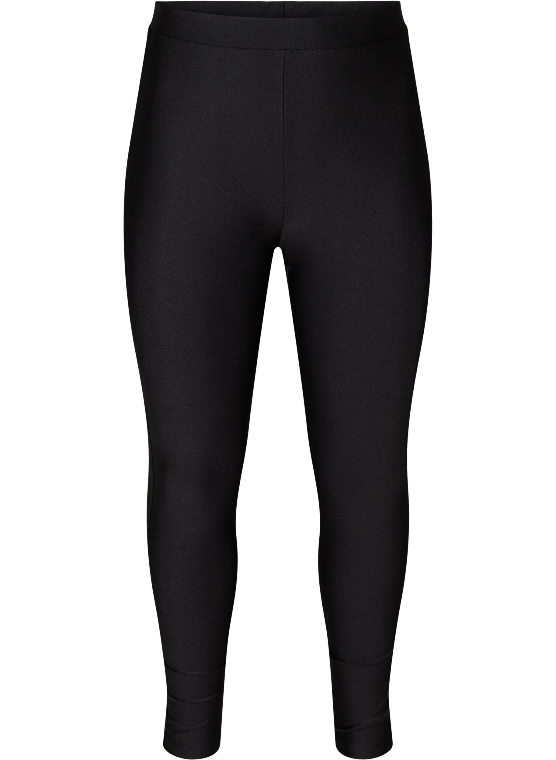 ZizziShiny Leggings mit Taschen hinten und 7/8-L&auml;nge, Black, Packshot image number 0