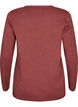 Langarmshirt mit V-Ausschnitt und Kn&ouml;pfen, Braun, Packshot image number 1