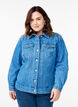 Jeansjacke mit Strasssteinen, Blau, Model image number 0