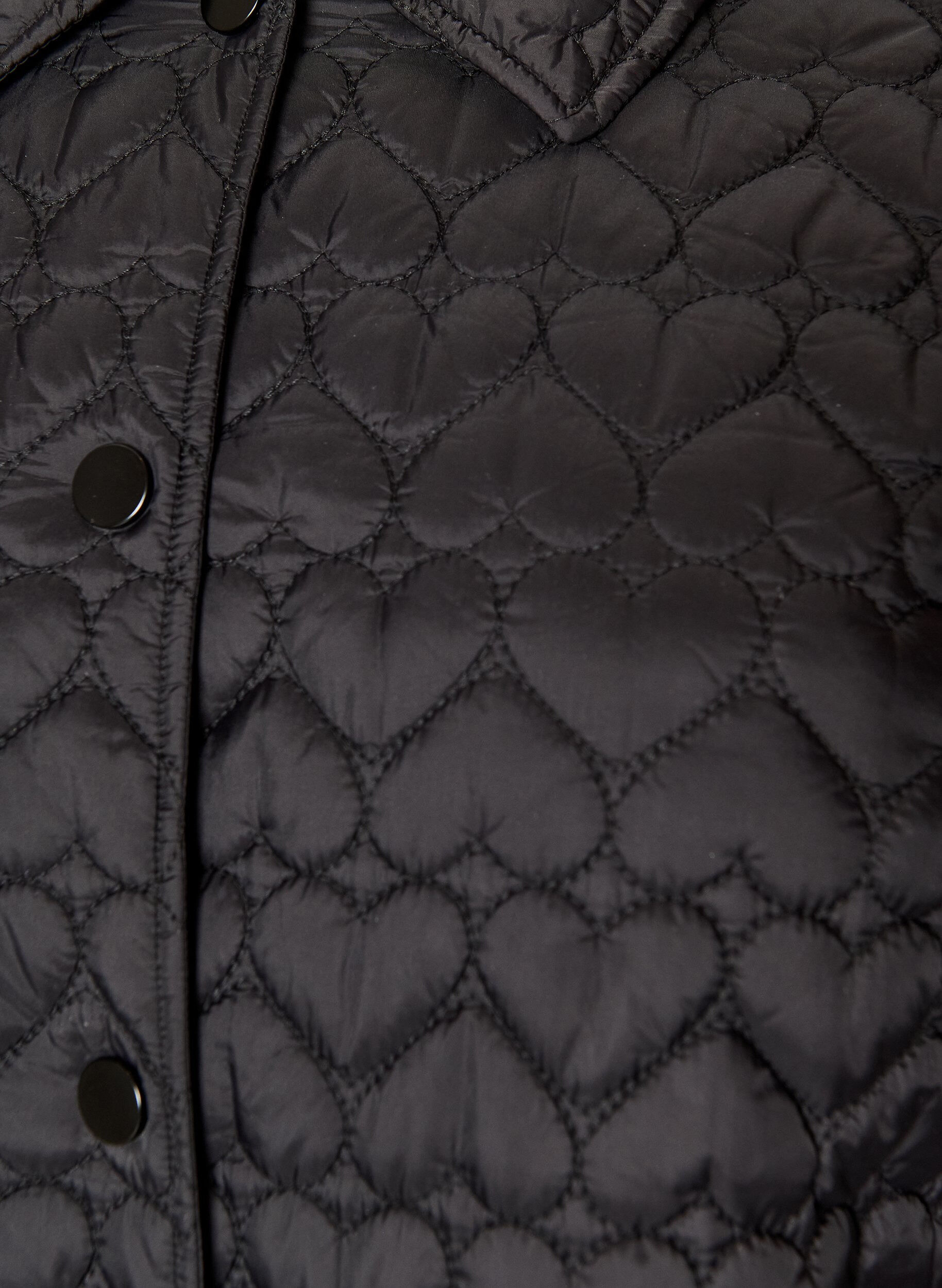 ZizziLeicht wattierte Jacke mit dekorativer Steppung, Schwarz, Packshot image number 2