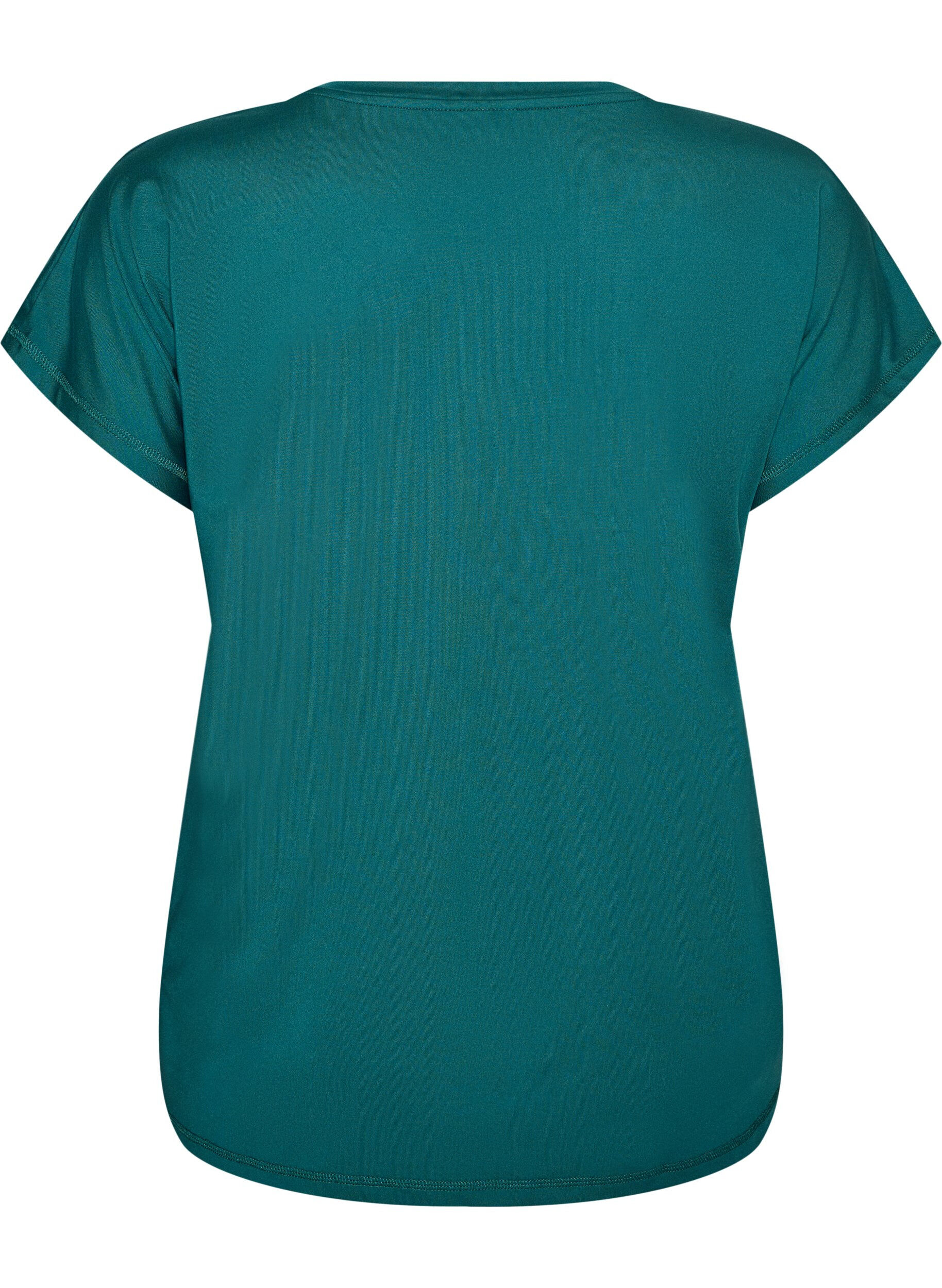 ZizziEinfarbiges Trainings-T-Shirt, Gr&uuml;n, Packshot image number 1