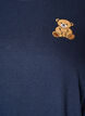 T-Shirt aus Bio-Baumwolle mit Teddyb&auml;r-Motiv, Blau, Packshot image number 2