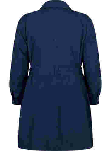 Trenchcoat mit Gürtel und Taschen, Navy Blazer, Packshot image number 1