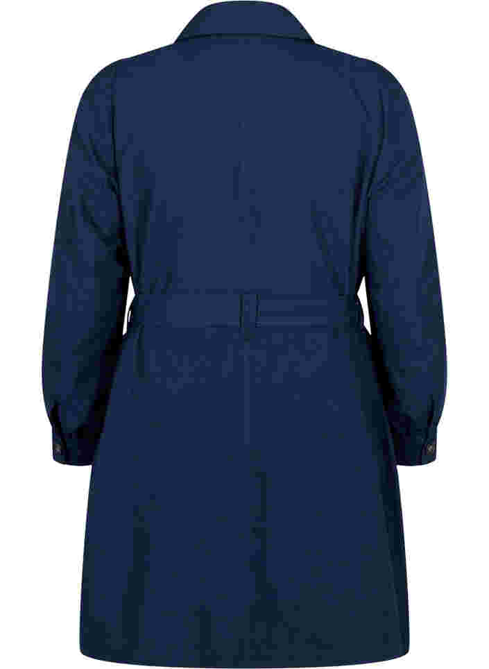 Trenchcoat mit Gürtel und Taschen, Navy Blazer, Packshot image number 1
