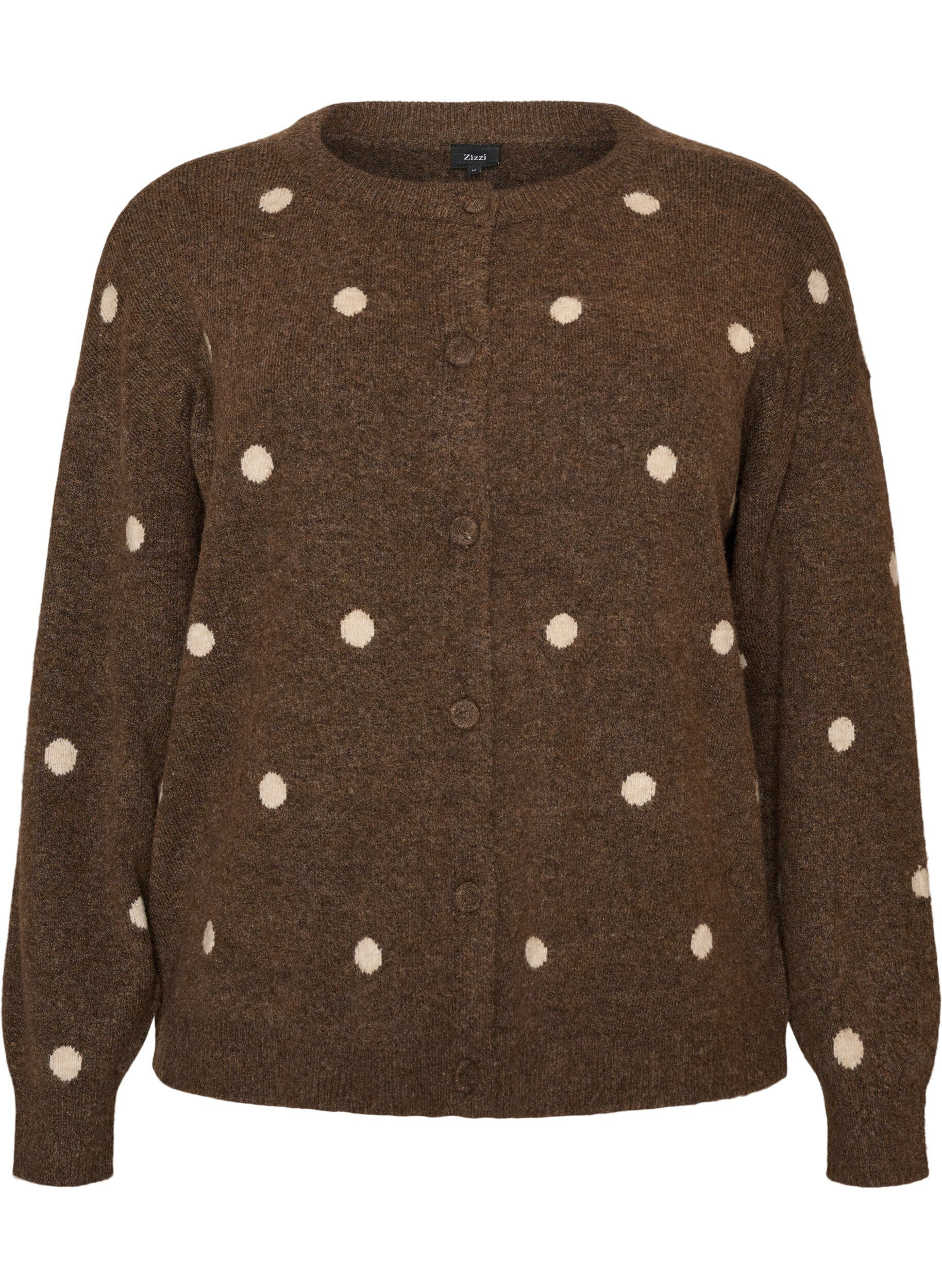 Strickjacke mit Punktmuster