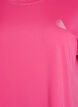 Einfarbiges Trainings-T-Shirt, Pink, Packshot image number 2