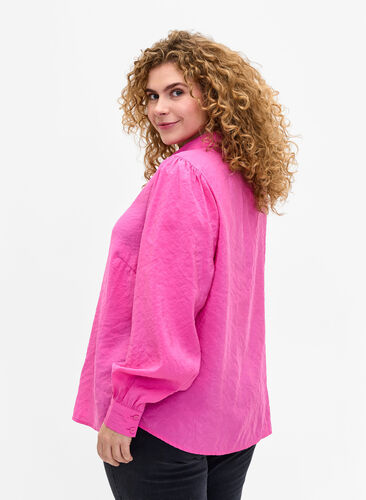 Bluse aus TENCEL™ Modal, Phlox Pink, Model image number 1