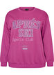 Sweatshirt mit Textprint, Lila, Packshot image number 0