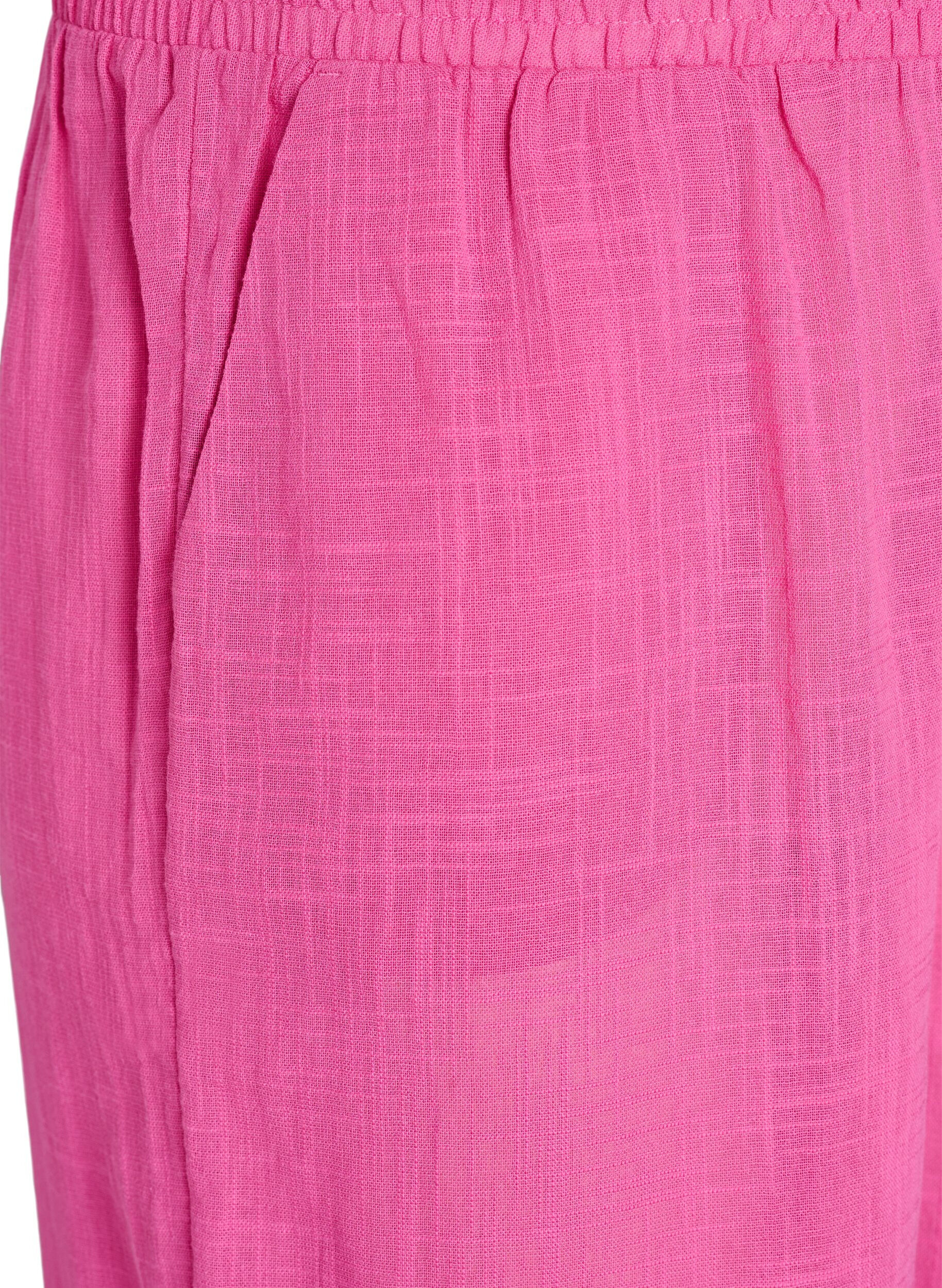 ZizziFLASH - Gerade geschnittene Hose mit hoher Taille, Pink, Packshot image number 2