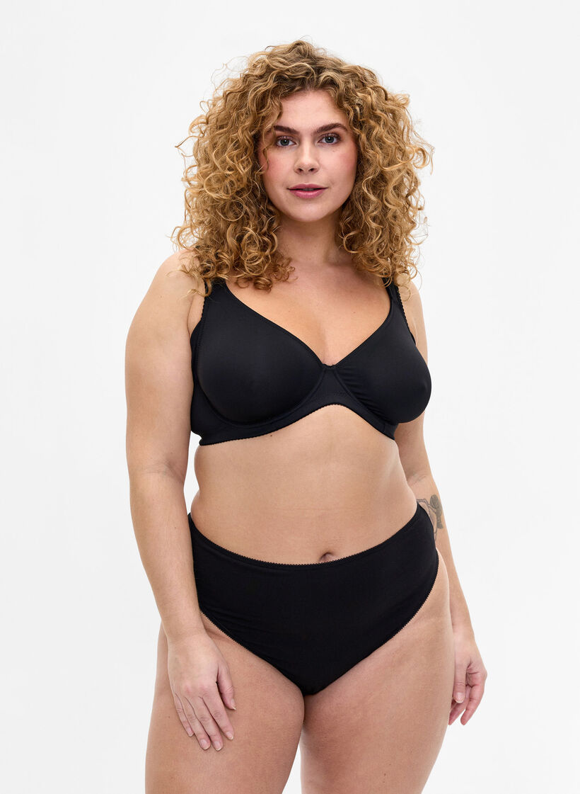 7-pack G-String aus Baumwolle, Schwarz, Model image number 0