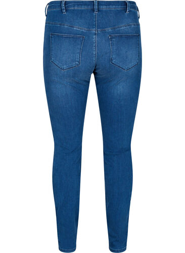 Dual Core Amy Jeans mit hoher Taille, Blue denim, Packshot image number 1