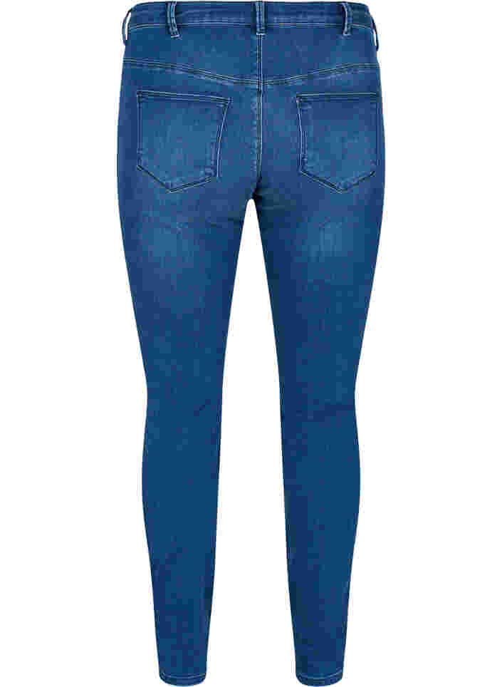 Dual Core Amy Jeans mit hoher Taille, Blue denim, Packshot image number 1