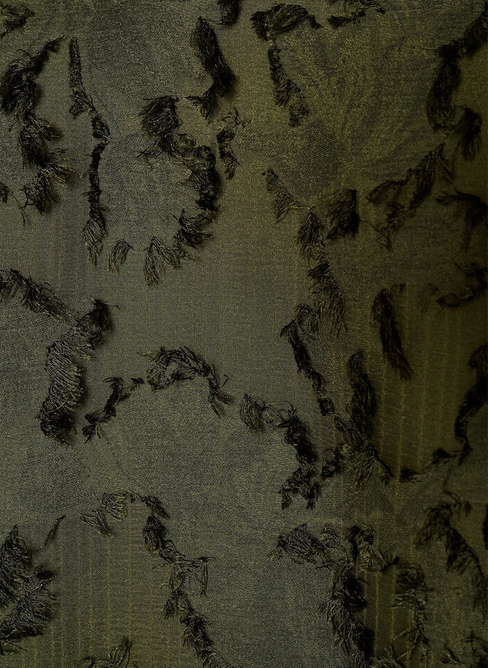Kleid mit Fransengarn und Struktur, Gr&uuml;n, Packshot image number 2