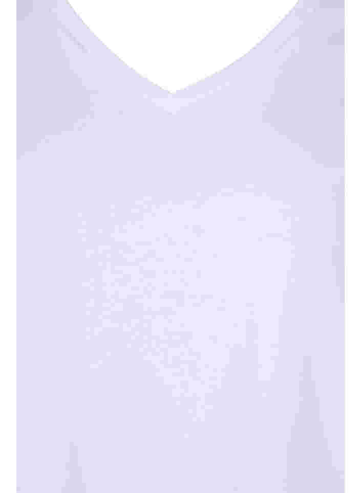 2er-Pack basic T-Shirts aus Baumwolle, Black/Bright W, Packshot image number 3