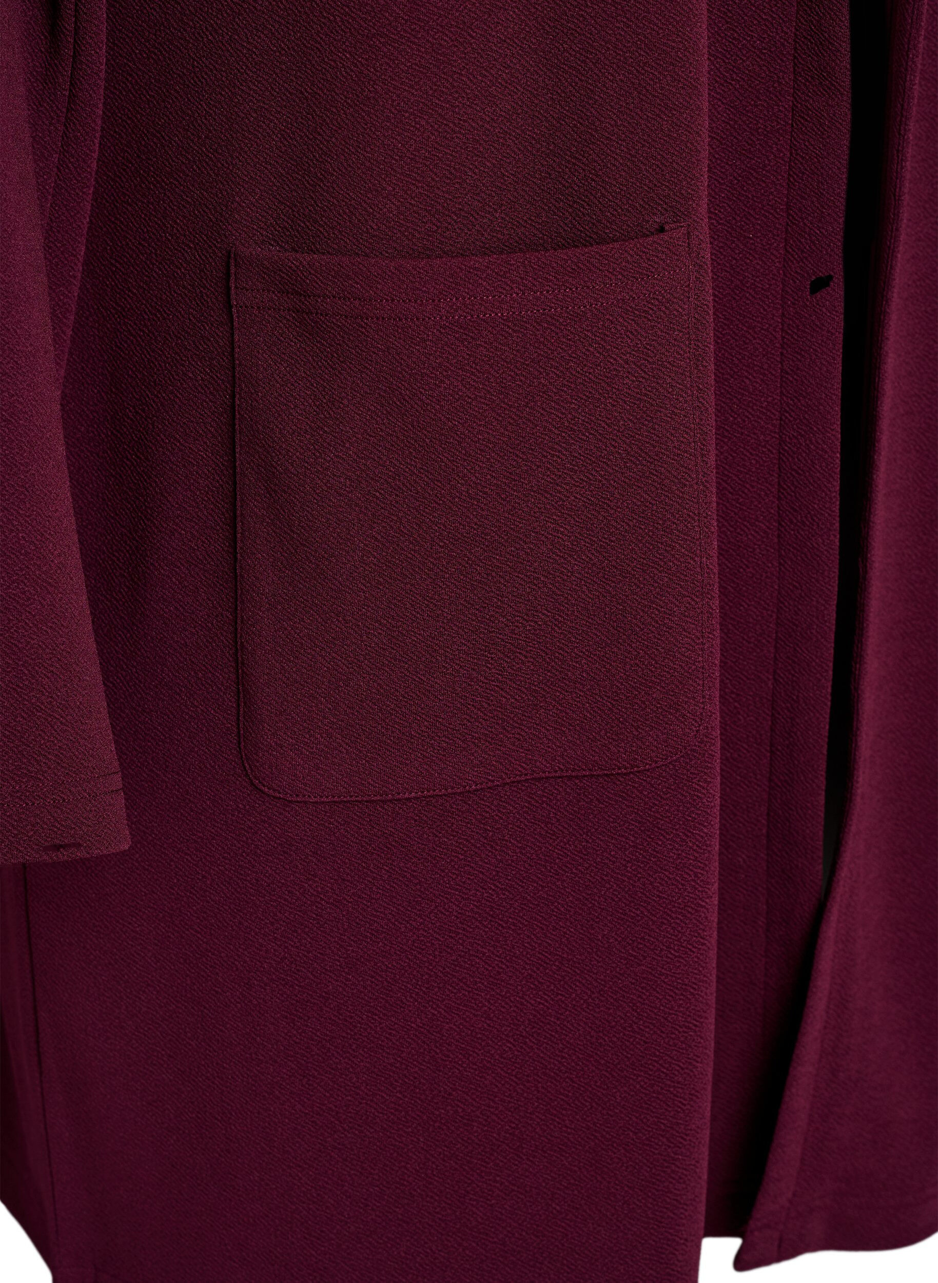 ZizziLange Blazer mit Taschen, Rot, Packshot image number 3