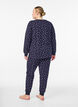 Bedruckte Pyjamahose, Blau, Model image number 1