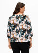 Gesmokte Bluse aus Viskose mit Print, Duck Gr. Forest AOP, Model image number 1