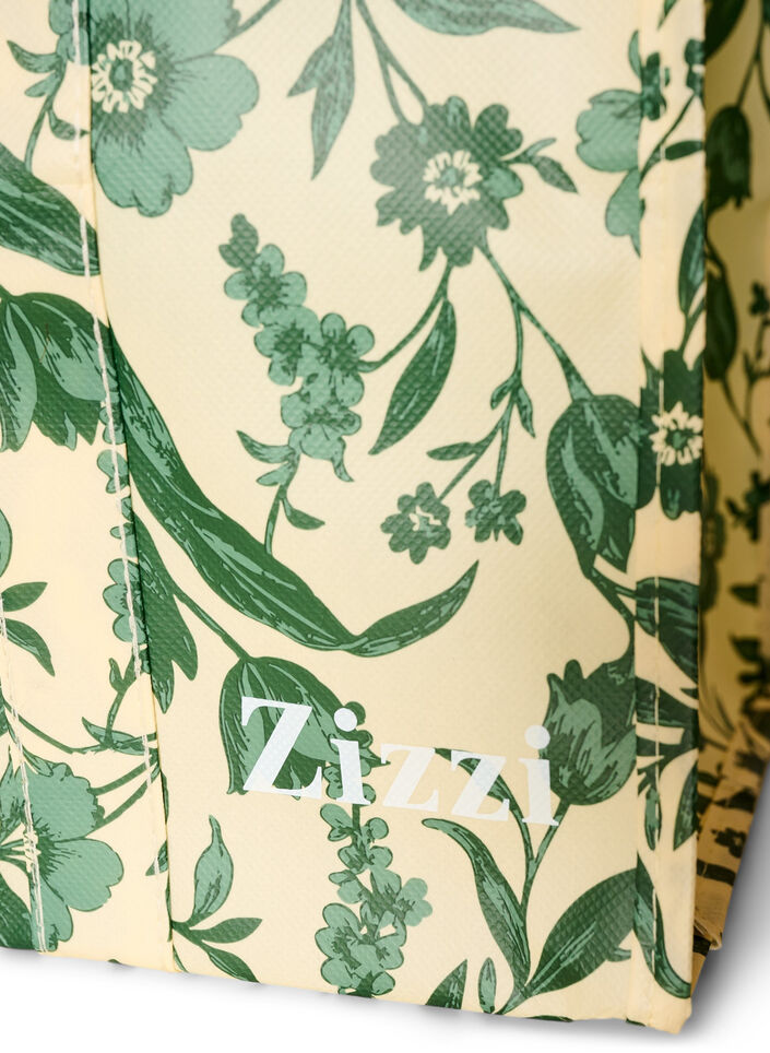 Einkaufstasche mit Rei&szlig;verschluss, Gr&uuml;n, Packshot image number 2