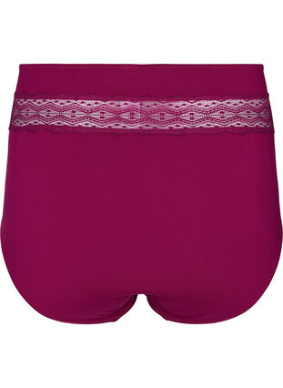 Super hochtaillierte Panty mit Spitze, Magenta purple, Packshot image number 1