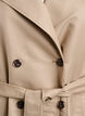 Kurzer Trenchcoat mit Gürtel, Beige, Packshot image number 2