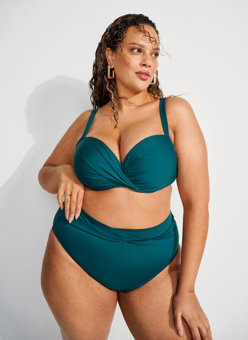 Bikini-Slip mit Wickeldetail, Gr&uuml;n, Image