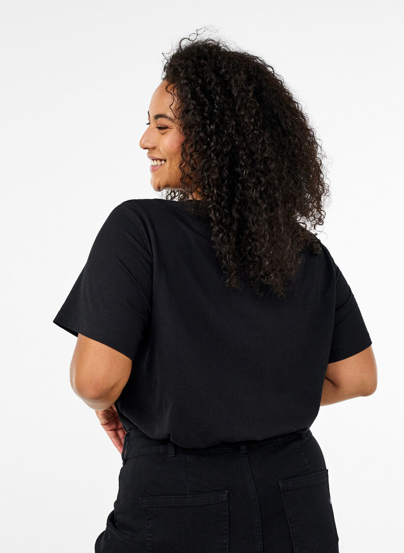 FLASH - T-Shirt mit Print, Schwarz, Model image number 2