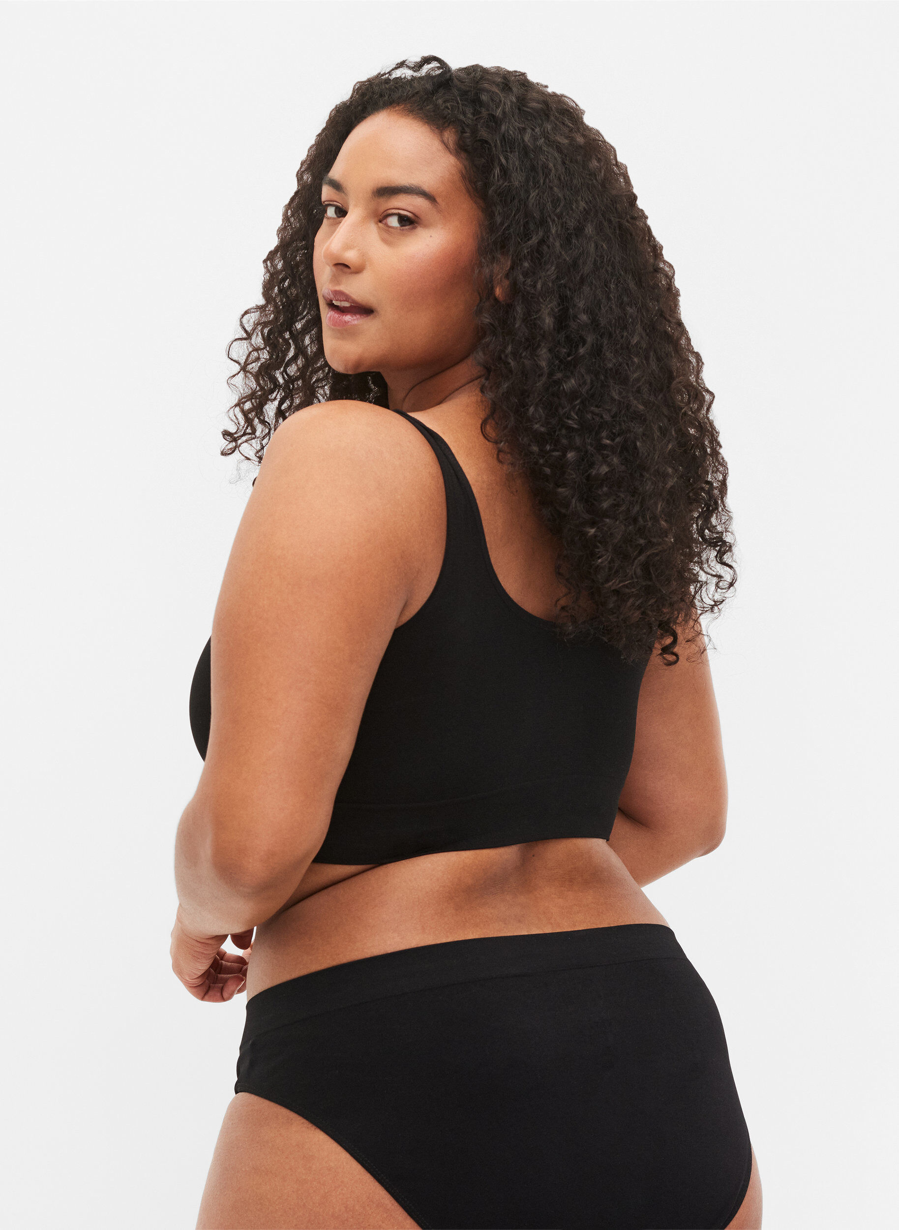 ZizziWeicher BH ohne Wattierung, Schwarz, Model image number 2