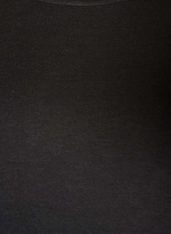 Peplum-Bluse mit ellenbogenlangen &Auml;rmeln, Schwarz, Packshot image number 2