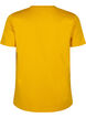 Basic-T-Shirt aus Baumwolle mit Rundhalsausschnitt, Gelb, Packshot image number 1