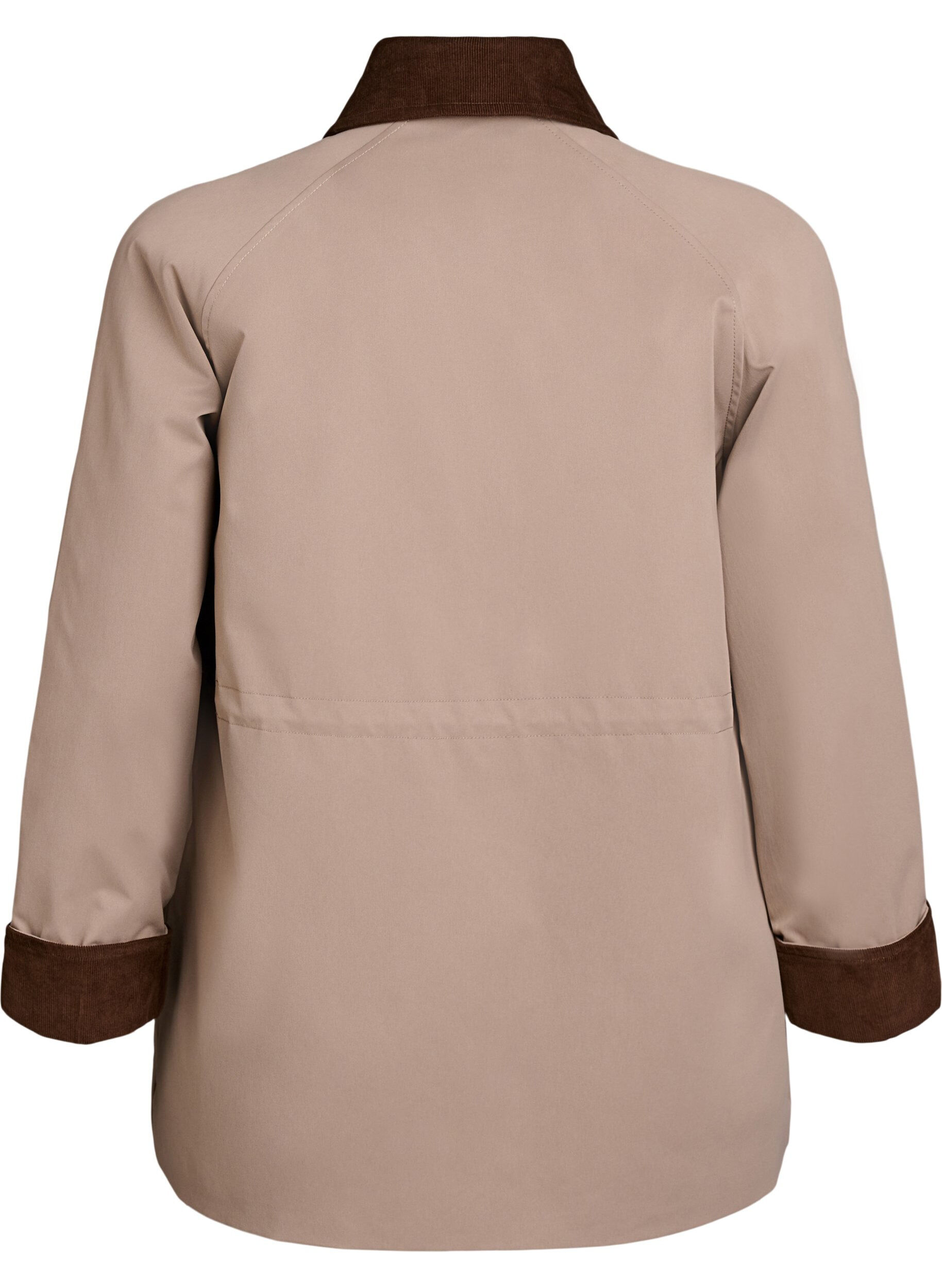 ZizziFr&uuml;hlingsjacke mit kontrastierenden Corddetails, Desert Taupe, Packshot image number 1