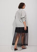 Langer Rock in Organza-Optik, Schwarz, Model image number 2
