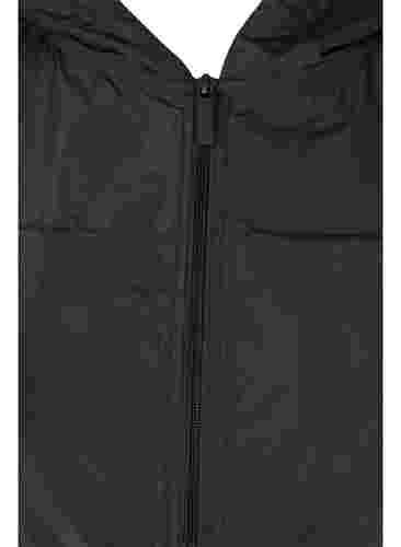 Reflektierende Sportjacke mit Reißverschluss, Black, Packshot image number 2