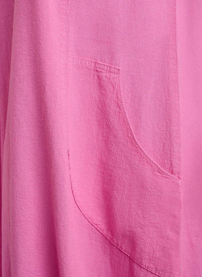 Kurzarm Kleid aus Baumwolle, Pink, Packshot image number 3