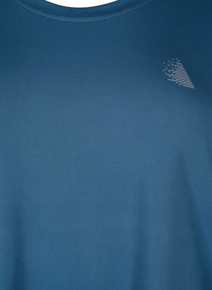  Trainingsbluse mit 3/4 &Auml;rmeln, Petrol, Packshot image number 2