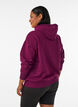 Hoodie mit Brustaufdruck, Lila, Model image number 2