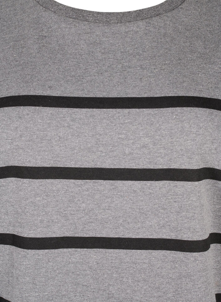 Sweatshirt mit Streifen, MGM w. Black Stripe, Packshot image number 2