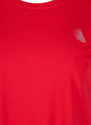 Einfarbiges Trainings-T-Shirt, Haute Red, Packshot image number 2