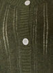 Strickjacke mit Lochmuster, Gr&uuml;n, Packshot image number 2