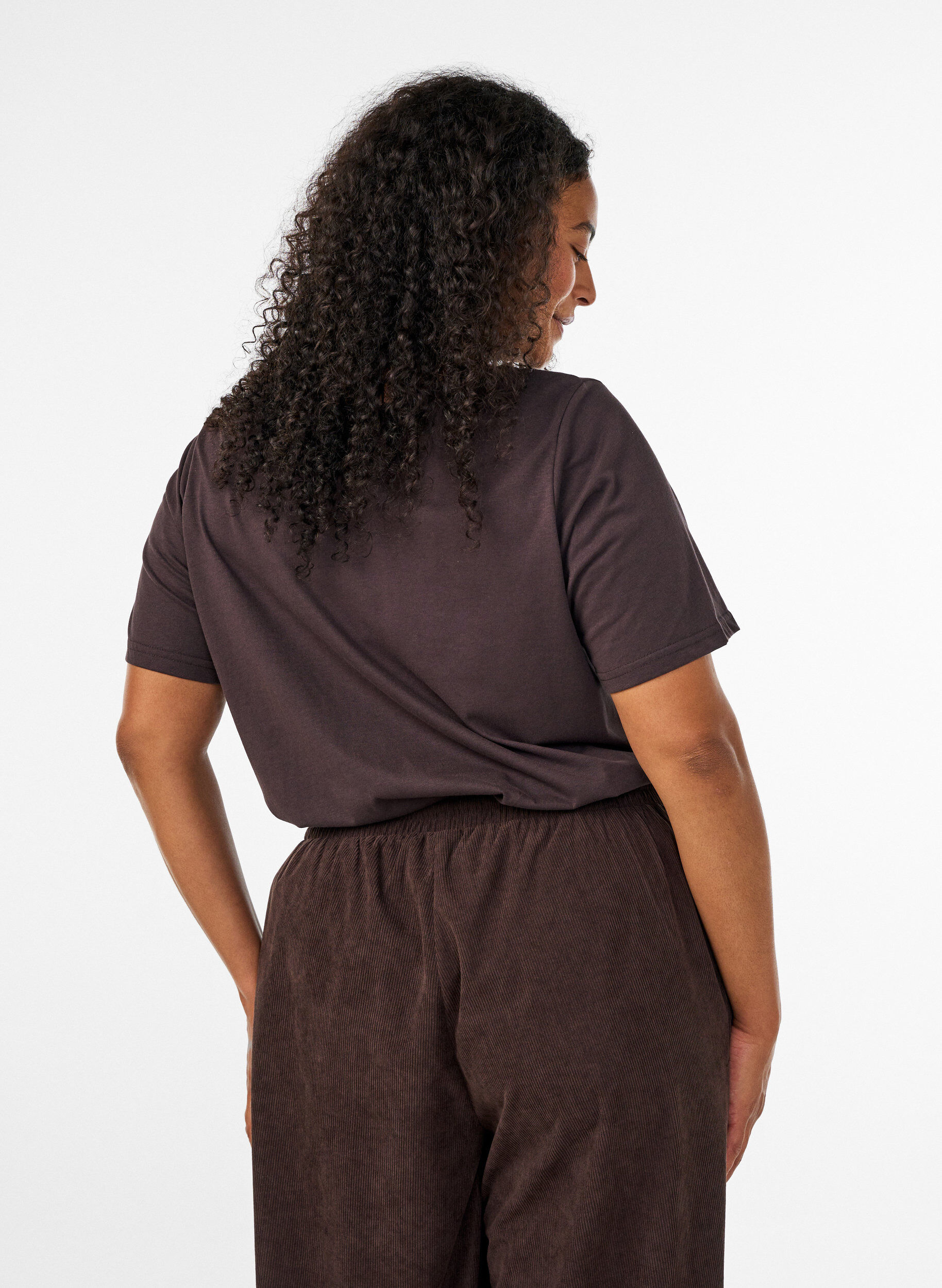 ZizziT-Shirt mit Print, Braun, Model image number 2