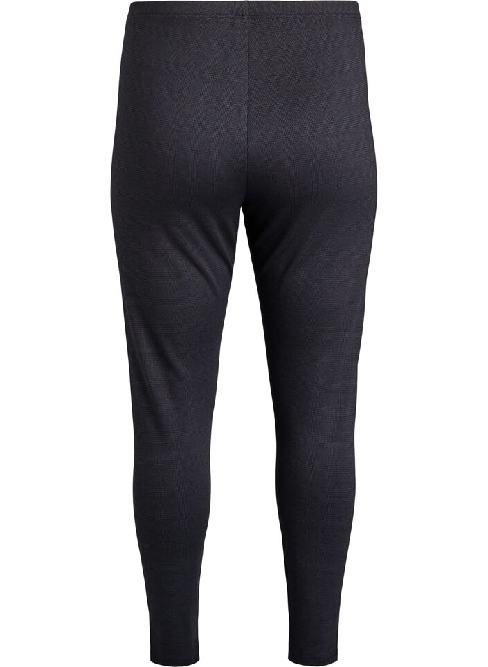 Leggings mit normaler Taille und Muster, Schwarz, Packshot image number 1