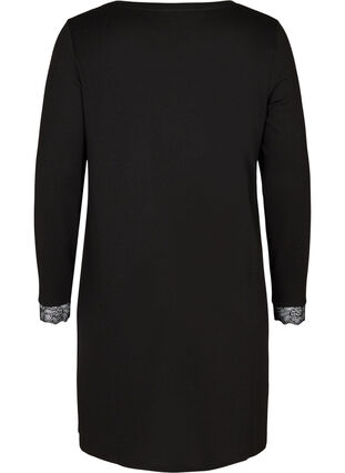 Kleid mit langen Ärmeln, Black , Packshot image number 1