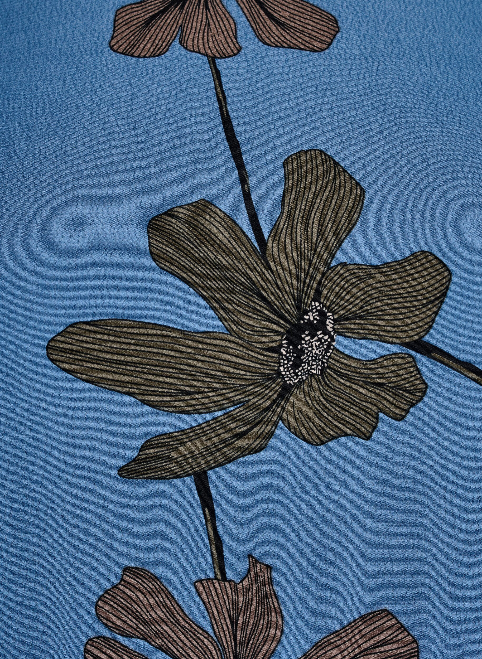 ZizziLang&auml;rmelige Tunika mit Teilungsnaht, Blau, Packshot image number 3