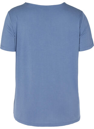 Kurzarm T-Shirt mit Rundhalssausschnitt, Bijou Blue, Packshot image number 1