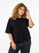 Boxy T-Shirt aus Bio-Baumwolle., Schwarz, Model image number 0