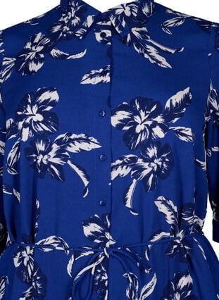 FLASH – Hemdkleid mit Aufdruck, Navy Blazer Flower, Packshot image number 2